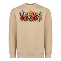 Mushroom 2024 stars and leopard Heavyweight Sweatshirt - MaliasSmallBusiness