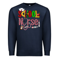 Navy School Nurse Premium Sweatshirt - LillyAllenDesigns