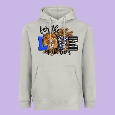 For The Love Of The Lions Heavyweight Hoodie Designed By Lillyallendesigns