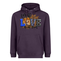 Plum For The Love Of The Lions Heavyweight Hoodie - LillyAllenDesigns