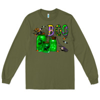 Army Green boo drink Long Sleeve Tee - CowhideDigitalArt