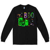 Black boo drink Long Sleeve Tee - CowhideDigitalArt