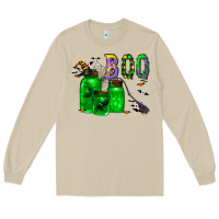 Mushroom boo drink Long Sleeve Tee - CowhideDigitalArt