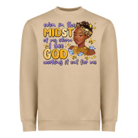 Mushroom even in the midst of my storm i see god working it Heavyweight Sweatshirt - MaliasSmallBusiness