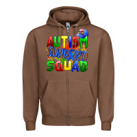 Chestnut autısm support squad Zipper Hoodie - AdoDesignShop