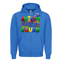 True Royal autısm support squad Zipper Hoodie - AdoDesignShop