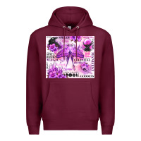 Burgundy witchy celestial witch Premium Hoodie - MaliasSmallBusiness