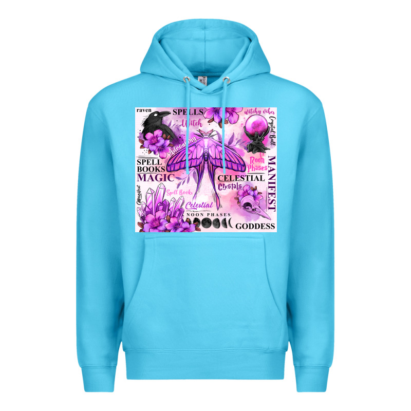 Witchy Celestial Witch Premium Hoodie by MaliasSmallBusiness | Teevron