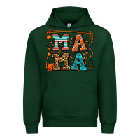 Forest Green Fall Autumn Leopard Mama Urban Hoodie - LillyAllenDesigns