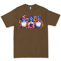 American Flag Gnomes Sunflowers Star Premium Tee | Teevron