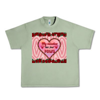 Oil Green my valentine has four paws Urban Heavy Tee - RanaPortraitStore