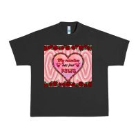 Pigment Black my valentine has four paws Urban Heavy Tee - RanaPortraitStore