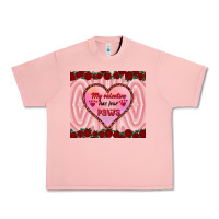 Salmon my valentine has four paws Urban Heavy Tee - RanaPortraitStore
