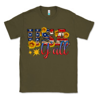 Army Green usa y all Classic Tee - HRA Design Shop
