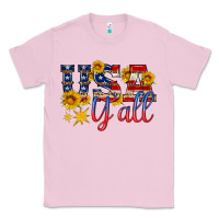Bubblegum Pink usa y all Classic Tee - HRA Design Shop