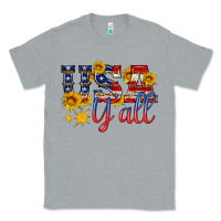 Heather Grey usa y all Classic Tee - HRA Design Shop