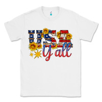 White usa y all Classic Tee - HRA Design Shop