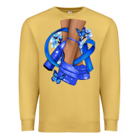 Antique Gold colon cancer heels Premium Sweatshirt - NancyCooperArtShop