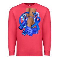 Cardinal colon cancer heels Premium Sweatshirt - NancyCooperArtShop