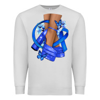 Dove Grey colon cancer heels Premium Sweatshirt - NancyCooperArtShop