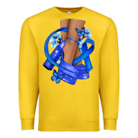 Lemon colon cancer heels Premium Sweatshirt - NancyCooperArtShop
