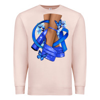 Pale Pink colon cancer heels Premium Sweatshirt - NancyCooperArtShop