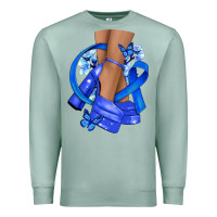 Seafoam colon cancer heels Premium Sweatshirt - NancyCooperArtShop