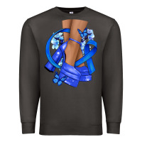 Smoke colon cancer heels Premium Sweatshirt - NancyCooperArtShop