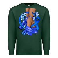 Sports Green colon cancer heels Premium Sweatshirt - NancyCooperArtShop
