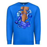 True Royal colon cancer heels Premium Sweatshirt - NancyCooperArtShop