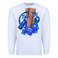 White colon cancer heels Premium Sweatshirt - NancyCooperArtShop