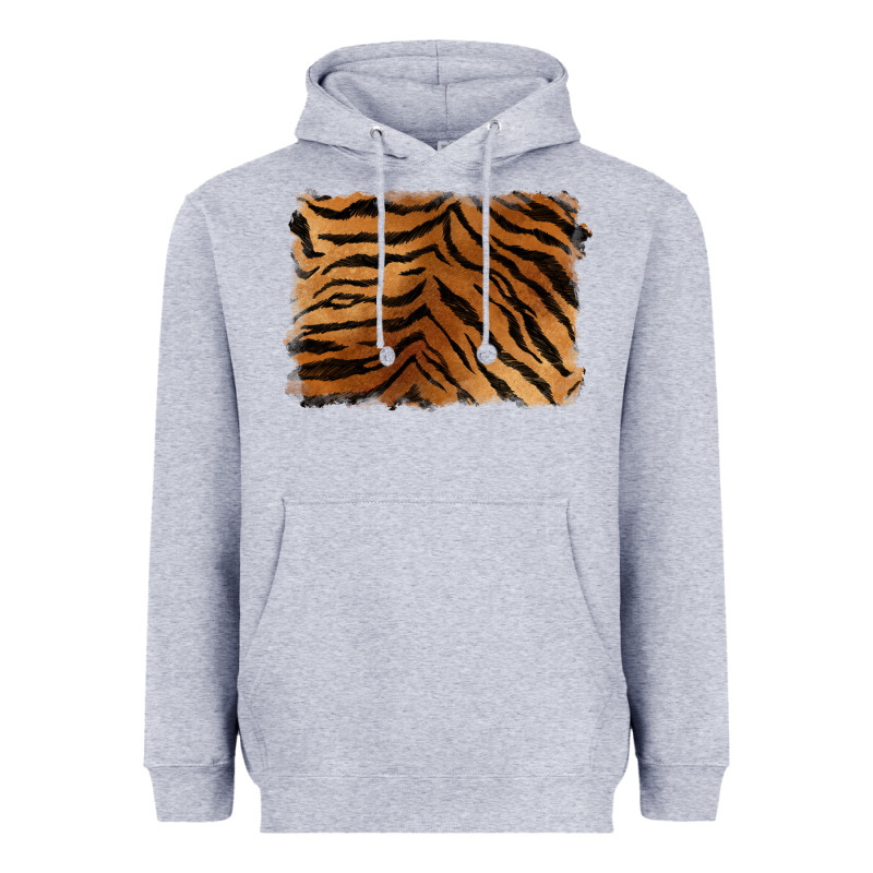 Handdrawn Tiger Pattern Background Heavyweight Hoodie by BarkalooDesign | Teevron