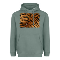Sage handdrawn tiger pattern background Heavyweight Hoodie - BarkalooDesign