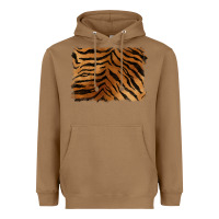 Toasted Coconut handdrawn tiger pattern background Heavyweight Hoodie - BarkalooDesign