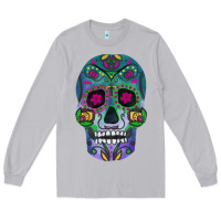 Moon Dust sugar skull Long Sleeve Tee - FaDigitalArtStudio