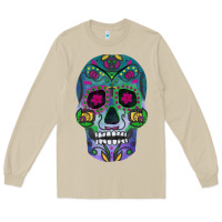 Mushroom sugar skull Long Sleeve Tee - FaDigitalArtStudio
