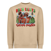 Mushroom barn lights and silent nights Heavyweight Sweatshirt - MaliasSmallBusiness