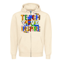 Sandshell teach love inspire Zipper Hoodie - AdoDesignShop