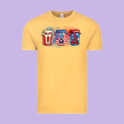 Usa Mason Jars Vintage Tee Designed By Zillion Design Studio