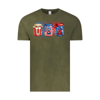 Vintage Olive usa mason jars Vintage Tee - Zillion Design Studio