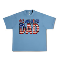 Pebble Blue all american dad Urban Heavy Tee - Zillion Design Studio