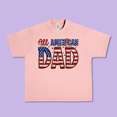 All American Dad Urban Heavy Tee Designed By Zillion Design Studio