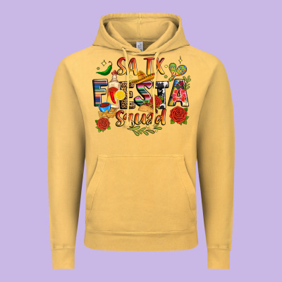 Fiesta Squad Vintage Hoodie Designed By Jahusdesignshop