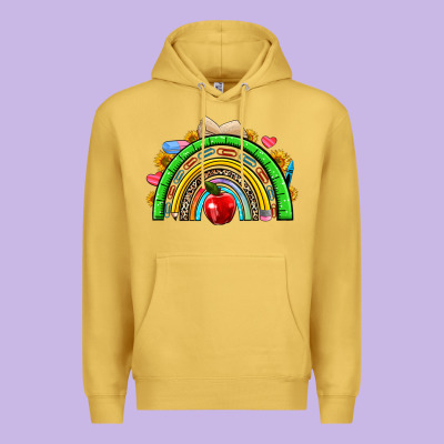 School Rainbow Premium Hoodie Designed By Nancycooperartshop