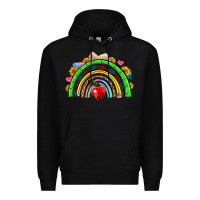 Black school rainbow Premium Hoodie - NancyCooperArtShop