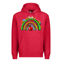 Cardinal school rainbow Premium Hoodie - NancyCooperArtShop