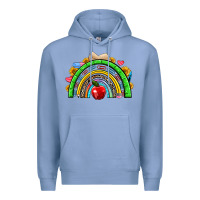 Colony Blue school rainbow Premium Hoodie - NancyCooperArtShop