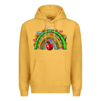 Mustard school rainbow Premium Hoodie - NancyCooperArtShop