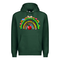 Sports Green school rainbow Premium Hoodie - NancyCooperArtShop