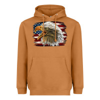 Meerkat American Flag Eagle Heavyweight Hoodie - LillyAllenDesigns